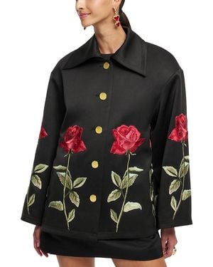 LEO LIN Leyna Embroidered Jacket - Black