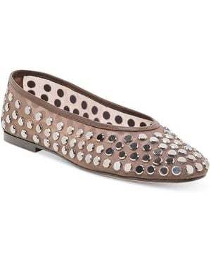 Dolce Vita Dv By Calia Studded Flats - Brown