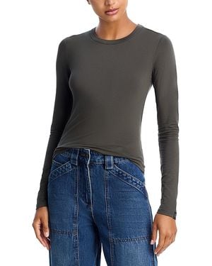 Rag & Bone Luca Jersey Long Sleeve Tee - Blue
