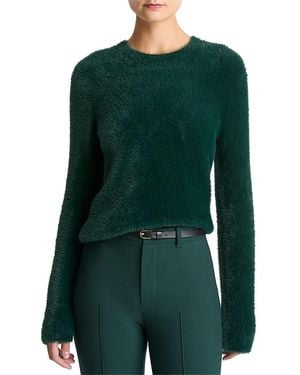 Vince Eyelash Crewneck Jumper - Green