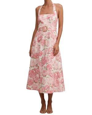 EVER NEW Blossom Halter Midi Dress - Pink