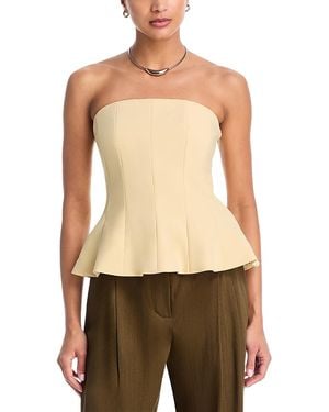 Aqua Panel Strapless Top - Green