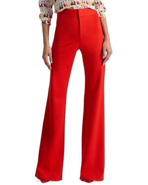 Alice + Olivia Andrew Bootcut Pants - Red