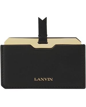 Lanvin Leather Mirror Holder - Black