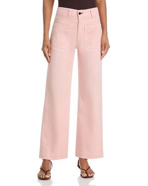 ASKK NY Sailor High Rise Wide Leg Jeans - Pink