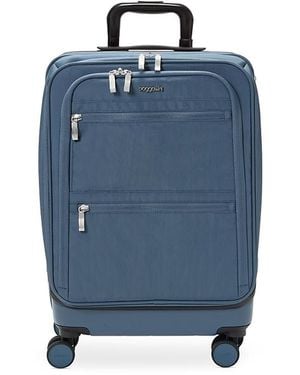 Baggallini Set Wave 4 Wheel Hybrid Carry On Suitcase - Blue