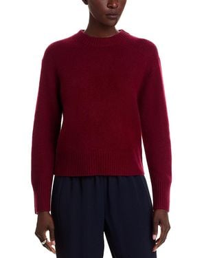 C by Bloomingdale's Cashmere Boxy Cashmere Crewneck Sweater - Red