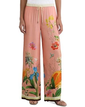 Reiss Petite Milos Wide Leg Pants - Orange