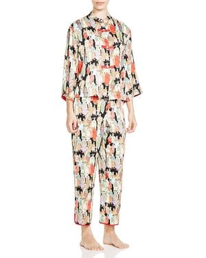 Natori Dynasty Mandarin Pajama Set - Multicolor