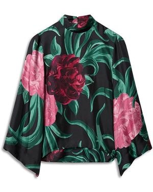 La DoubleJ Make An Exit Silk Top - Green