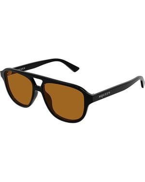 McQueen Pilot Sunglasses, 54Mm - Black