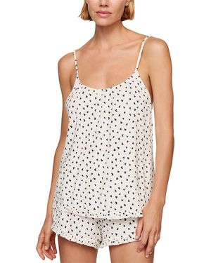 Eberjey Gisele Printed Camisole & Shorts Pajama Set - White