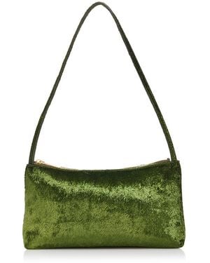 Mansur Gavriel Gaia Velvet Shoulder Bag - Green
