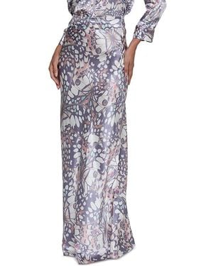 L'Agence Ryker Bias Silk Skirt - Purple