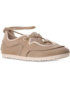 UGG Quill Shearling Lined Ballet Sneakers - Natural