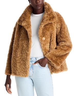 Herno Curly Faux Fur Jacket - Brown