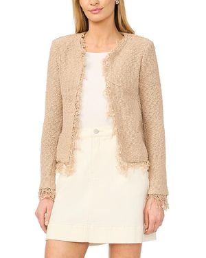 Vince Camuto Fringe Trim Cropped Jacket - Natural