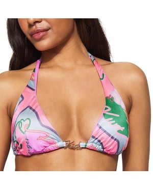 Kurt Geiger Kurt Triangle Bikini Top - Green