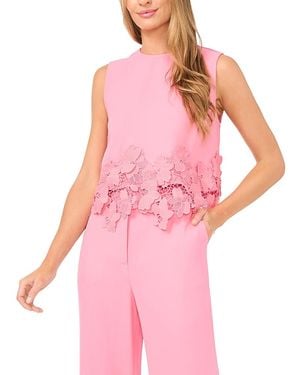 Ted Baker Issa Lace Hem Shell Top - Pink