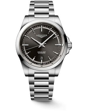 Longines Conquest Watch, 41Mm - Gray