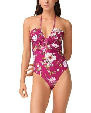 PQ Swim Josie Embroidered One Piece Swimsuit - Purple