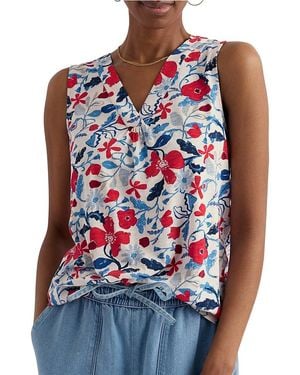 Seasalt Cornwall Achilla Printed V-Neck Vest - Red