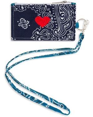 Call it By Your Name Bordeaux Bandana Card Holder - Blue