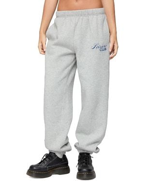 Edikted Leisure Club Sweatpants - Gray