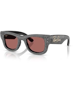Ray-Ban Wayfarer Puffer Square Sunglasses, 47Mm - Black