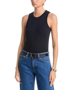 Veronica Beard Jordyn Cropped Tank Top - Blue