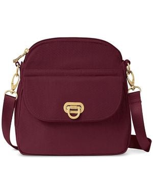 Baggallini Coastal Flip Lock Crossbody Bag - Purple