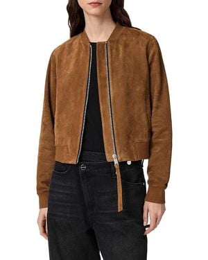 AllSaints Orten Bomber Jacket - Brown