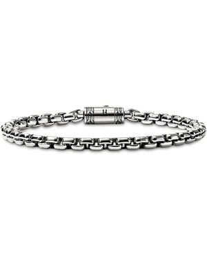 John Hardy Sterling Chain Box Link Bracelet - White