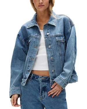 PARKE Vintage Cotton Denim Jacket - Blue