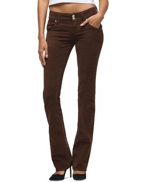 Hudson Jeans Beth Mid Rise Baby Boot Jeans - Brown