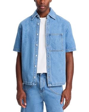 KROST Mariner Denim Short Sleeve Shirt - Blue
