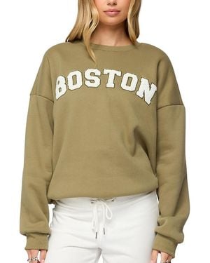 Edikted Boston Girl Sweatshirt - Green