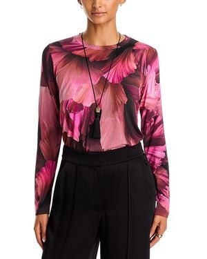 Johnny Was The Janie Favorite Stretch Long Sleeve Tee - Red