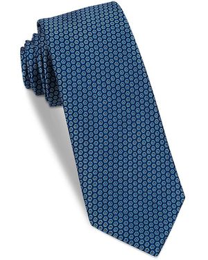 W.r.k. Neat Silk Tie - Blue