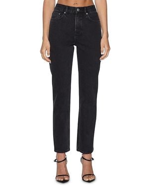 Ksubi Pinup High-Rise Straight Jeans - Black