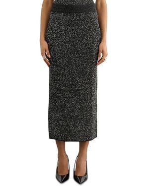 Toccin Alisha Bodycon Midi Skirt - Black