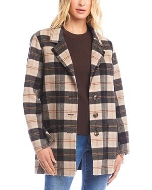Karen Kane Oversized Brushed Jacket - Gray