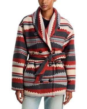 Isabel Marant Evoda Belted Jacket - Red