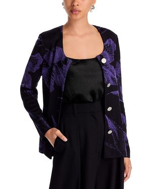 Misook Heritage Knit Jacket - Black