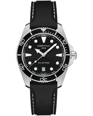 Certina Ds Action Gent Watch, 40Mm - Black