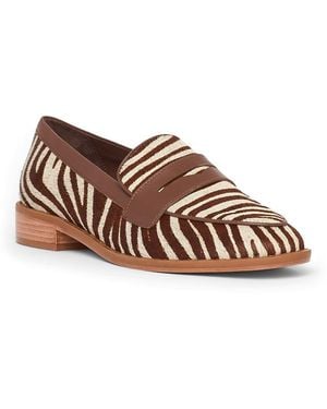 Cinq À Sept Gretta Zebra Calf Hair Loafers - Brown
