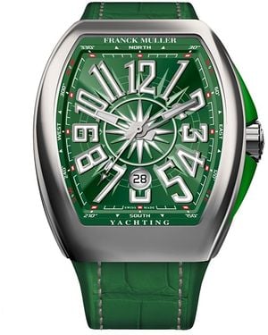 Franck Muller Vanguard Yachting Automatic Watch, 53.7Mm X 44Mm - Green