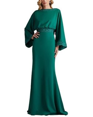 Tadashi Shoji Moline Cowl Back Gown - Green
