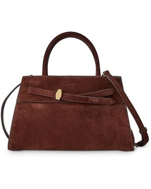Veronica Beard Dash Bag Leather Satchel - Brown