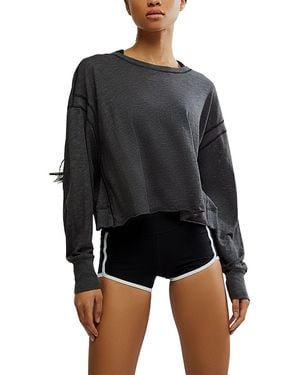 Free People My Time Layer Top - Black